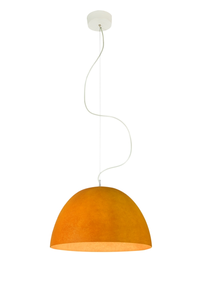 Pendant Lamp H2O Nebulite In-Es Artdesign Collection Luna Color Orange Size 27,5 Cm Diam. 46 Cm